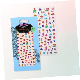minkissy DIY Boys and Girls Nail Stickers 3 Sheets Sea Star Nail Art Decals Waterproof Nail Stickers for Boys and Girls' Nail Decorations