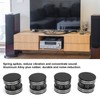 4PCS Spring Speaker Spikes Sound Dampening Feet for HiFi Amplifier/Speaker/Turntable/PlayerBlack