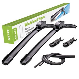 ASLAM Windshield Wipers All-Season Blade Type-M 26"+15",Multifunctional Adapters and Refills Replaceable,Double Service Life(set of 2)