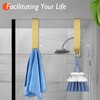 Shower Door Hooks(7.5 Inch),Extended Over Door Hooks for Bathroom Frameless