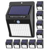 10 Pack Outdoor Solar Lights, 3 Modes/100LED Wireless Solar Security