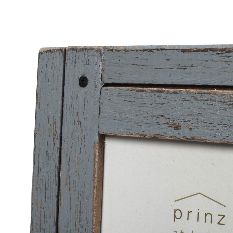 Prinz Homestead Distressed Wood Frame, 5 by 7", Gray