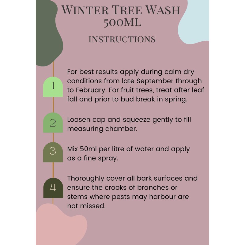 Winter Tree Wash 500ml - Stops Insects Pests & Aphid