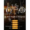 Brightown G40 Replacement LED Light Bulbs, 25 Pack Clear Globe
