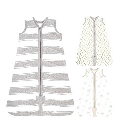 Label Cutters Baby Sleeping Bags 2 Pack Organic Cotton 0.5 Tog Sizes 0/6 6/12 12/18 18/24 Months Neutral & Girls MultiPack (2PK Neutral Unisex 12-18M)