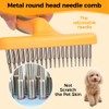Professional Pet Dematting Comb-Dog Deshedding Brush for Long Hair-Undercoat Rake