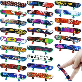Mini Finger Skateboards Finger Skateboard Toys for Birthday Party Favors Gift Props Decoration (100) - Number of Items: 70