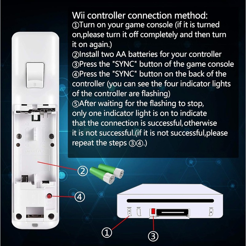 SWCTIM Wii Controller 2 Pack,Wii U Controller mit Silikonhülle und