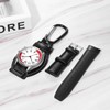 JewelryWe Backpack Clip-on FOB Watches: Buckle Key Ring Pocket Watch