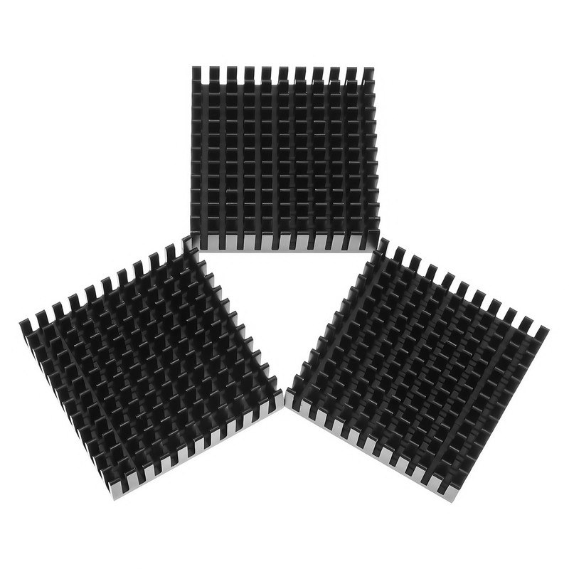 4個アルミニウム脱熱器, 導熱接着シート付き 冷却ラジエーターフィンCPU ICチップ 回路基板に適用