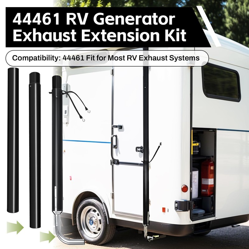 BSTGEKELY 44461 RV Generator Exhaust Extension Kit, RV Generator Exhaust