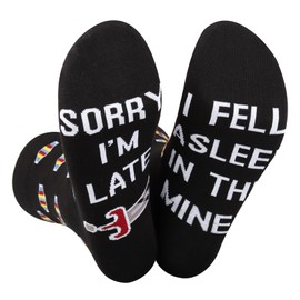 Video Games Merch Gift Gamer Accessories Socks Game Night Gift for Game Lovers Game Player Gift (UK, Alpha, One Size, Regular, Regular, ASLEEP Socks)