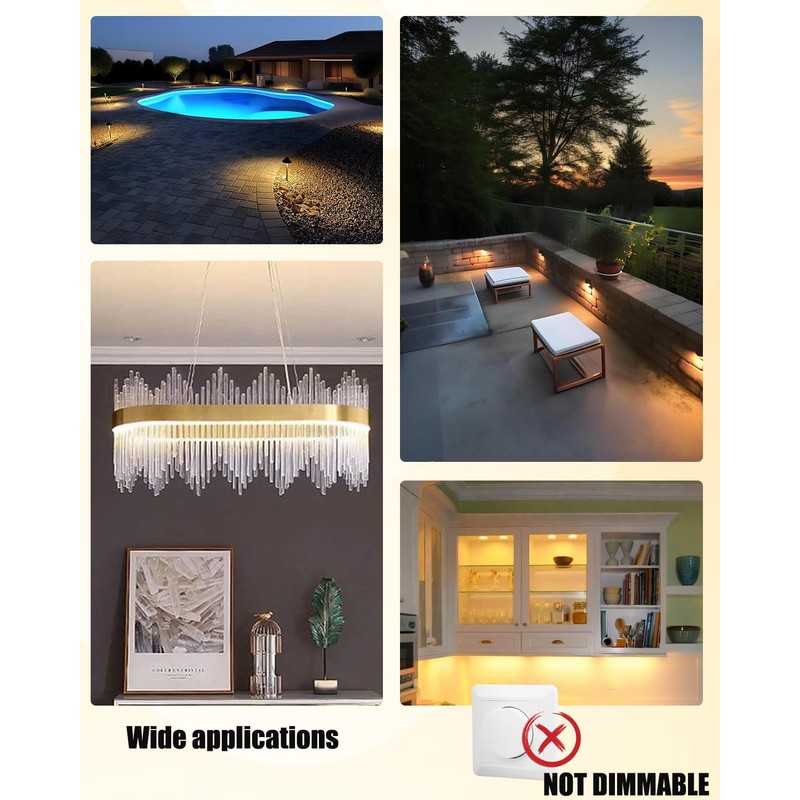 Noobibaba G4 LED Bulb 12V 24V, T3 LED Landscape Light
