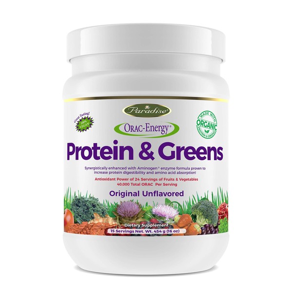 Paradise Herbs Orac Energy, Protein & Greens, 14 Ounces