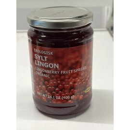 IKEA LINGONBERRY SPREAD SYLT LINGON 14.1 ozFRUIT ORGANIC! Delicious,Holi