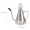 HEMOTON Olive Oil Jug Stainless Steel with Removable Lid (350