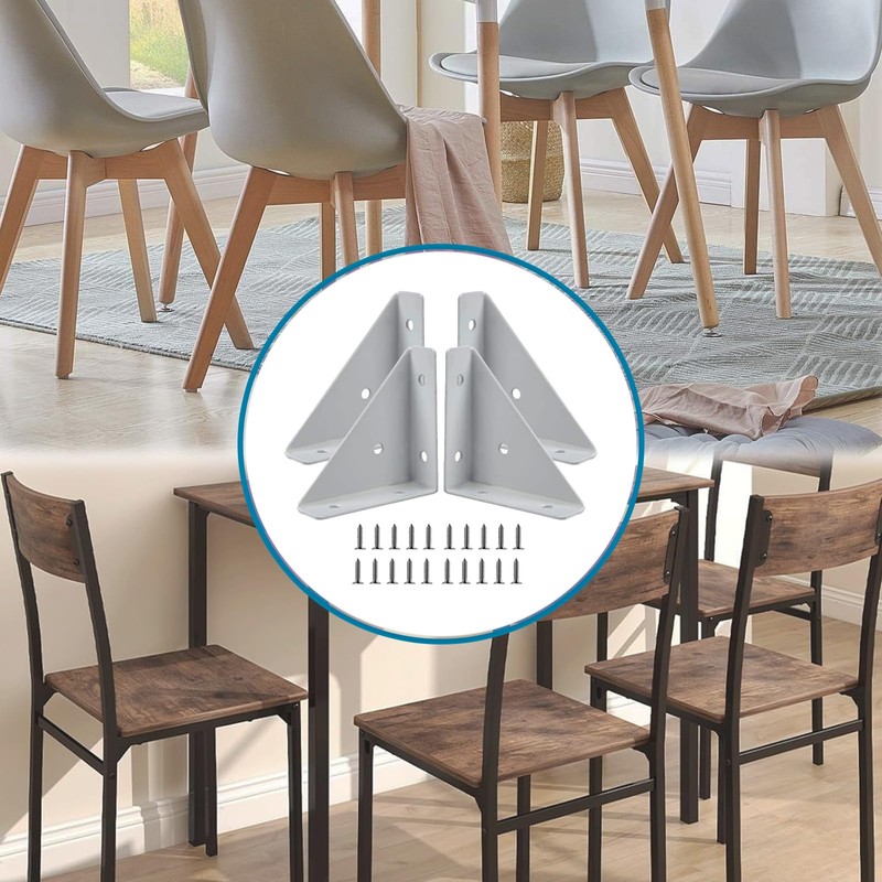 Corner Bracket, 4 PCS Bed Corner Support with 20 Pcs