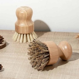 Multi-Purpose Kitchen & Utility Cleaning Brush 02 Wood Cleaning Brush - Beige 2ea