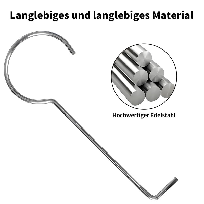 Alriedy Pack of 2 Shower Drain Lifting Hooks, Stainless Steel,