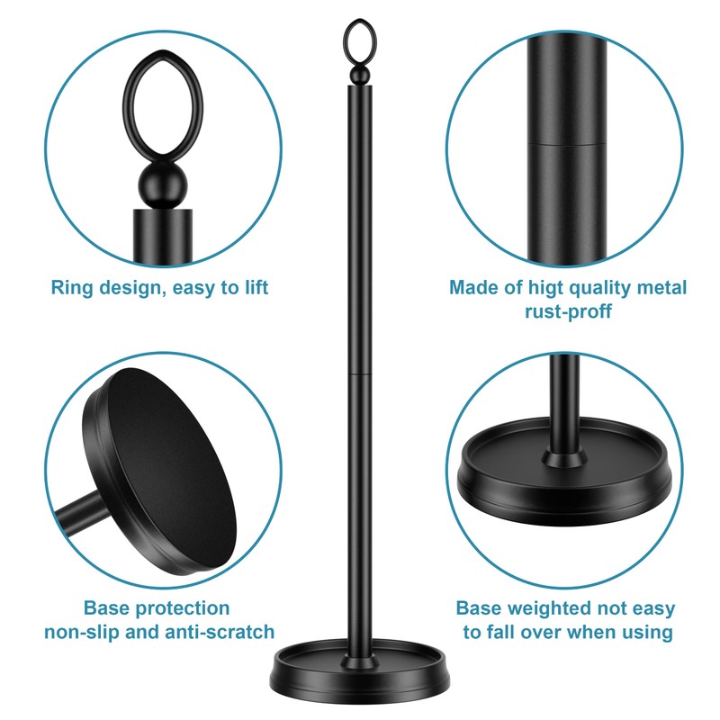 ROLABAM Toilet Paper Holder Stand with Reserve Function, Free Standing