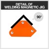 HORUSDY 4-Pack Welding Magnet Set, Magnetic Square Welder Holder, Orange,