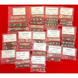 ALLOYBOLTZ - Pontiac 326 350 389 400 421 and 455 V-8 Stainless Engine HEX Bolt KIT
