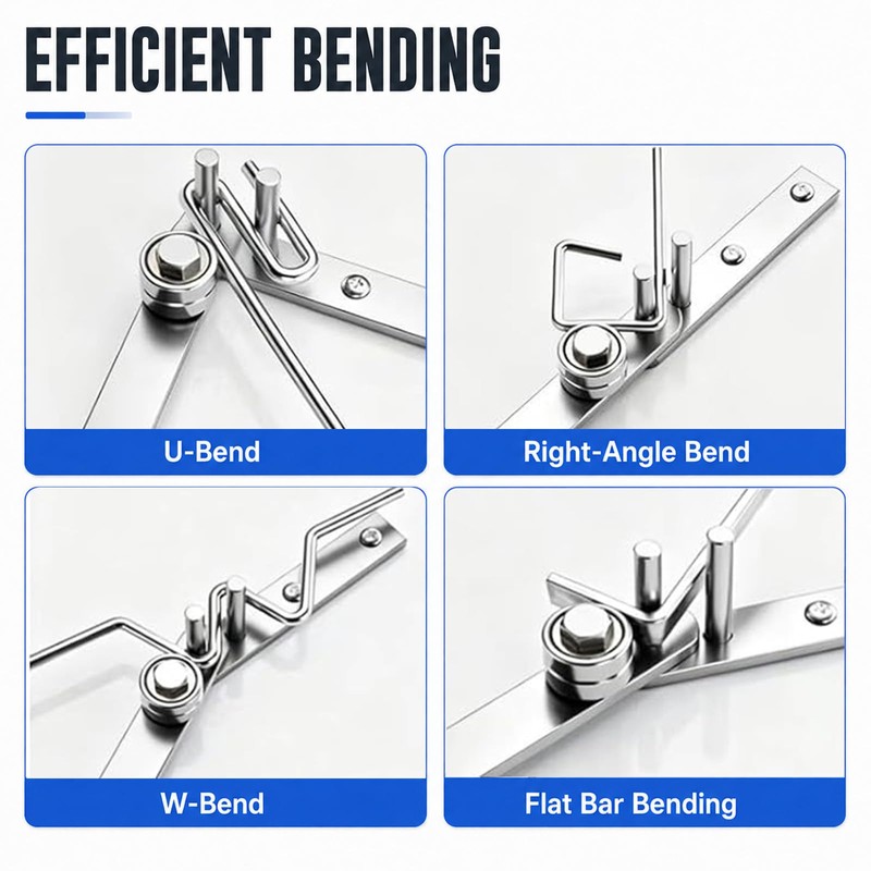 Manual Rebar Bender Mini Tubing Wire Bender 0-180°Manual Metal Bending