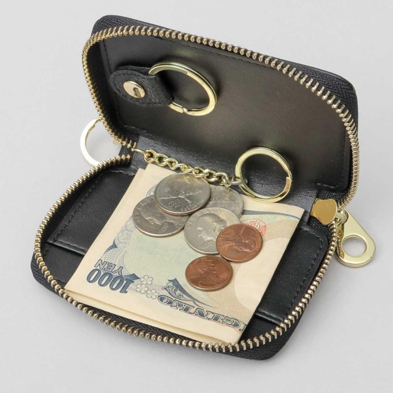 Scandinavian Forest Women's Key Case, Smart Key Case, Genuine Leather,