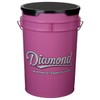 Diamond 6-Gallon Ball Bucket with Lid, Pink