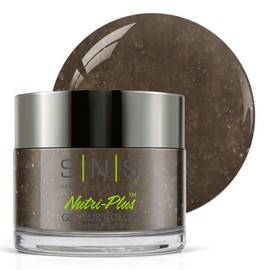 SNS Nail Dip Powder, Gelous Color Dipping Powder - Awe-Inspiring (Gray/Taupe, Shimmer) - Long-Lasting Dip Nail Color Lasts 14 Days - Low-Odor & No UV Lamp Required - 1.5oz
