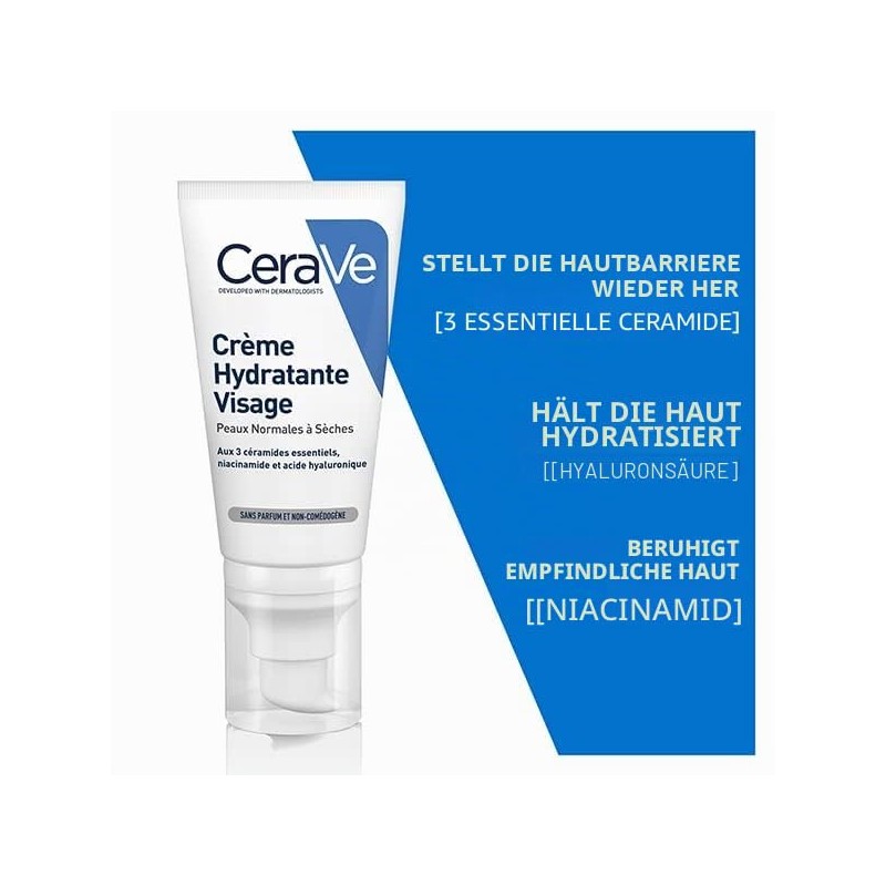 CeraVe Nourishing Moisturizing Face Cream for Normal to Dry Skin