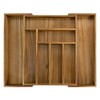 Luxury Acacia Kitchen Drawer Organizer - Silverware Organizer - Utensil