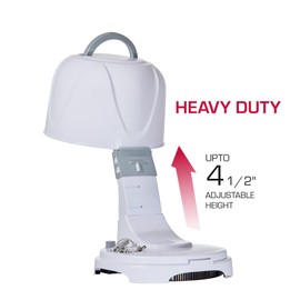 Red by Kiss 3000 Ceramic Tourmaline Professional Hood Dryer, 4 Heat Settings Blow Dryer for Home & Salon, Height Adjustable Convenient Big Hood Size Extra Coverage (1875 Wattage)