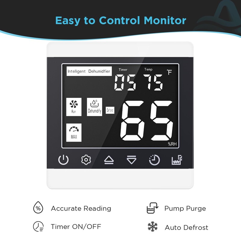 Airecoler Crawl Space Commercial Dehumidifier Remote Controller for Model X5|XP5|XP7,
