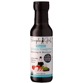 Simple Girl Organic Balsamic Vinaigrette - 12 oz each - 2 Pack - Low Sugar Salad Dressing and Marinade -Certified Organic - Gluten Free - Vegan - Low Calorie - Fat Free - NO MSG - Diet Friendly