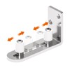 Wolfbird Adjustable Floor Guide Sliding Barn Door Wall/Door Bottom Guide