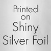 Black and Silver 40th Birthday Party Favor Stickers - Shiny