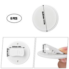 6 Pcs Shower Curtain Clips Self Adhesive Shower Splash Clips for Curtain Shower Curtain Weight Clip, Fix Shower Curtains and Curtains