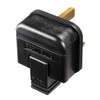 Heavy-Duty Rubber Plug 3-Pin UK 13A (Black)– Durable Rubber Plug