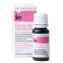 In Essence Focus & Memory Pure Essential Oil Blend 25ml
