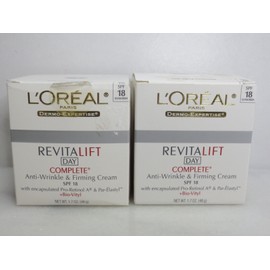 L'Oréal L'OREAL REVITALIFT DAY COMPLETE ANTI-WRINKLE & FIRMING CREAM SPF 18 1.7 OZ 2PCS