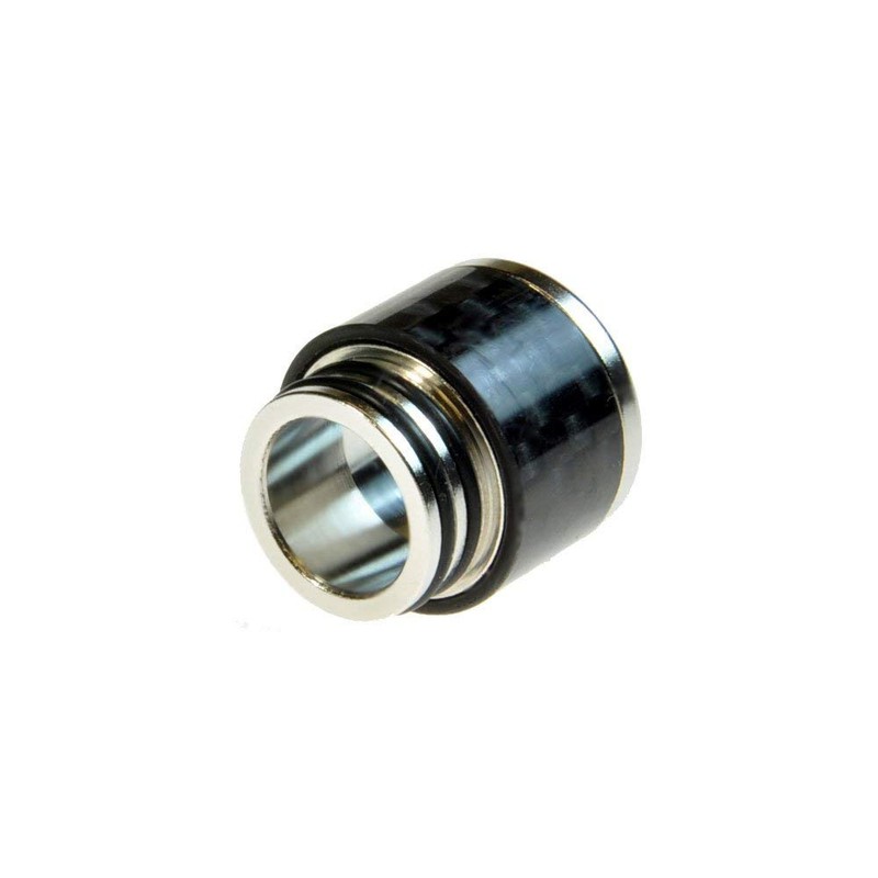 Armerah Top Hat 810 Drip Tip eCig Mouthpiece Short/Wide Carbon/Steel