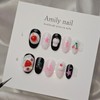Cherry Cupcake [Handmade Nail Tips] Emily Nail - Long Square