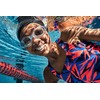 Speedo Unisex Children's Biofuse 2.0 Swimming Goggles, Transparent/Real Cobalt Blue/Lemon