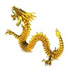 FLATS Dragon 133 Yellow Cardboard Craft Kit