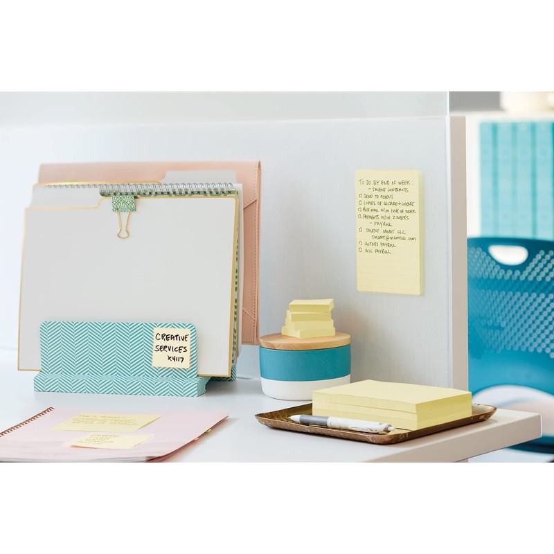 Post-it Desktop Dispenser in Black / Transparent for Super Sticky