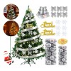 HERFLOS INTERACTIVO - Árboles De Navidad 2.2m Verde Pino Artificial