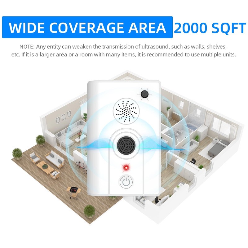4Pack Upgraded Bat Repellent Deterrent Devices for Attic, Ultrasonic Bat