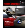 MZS Exhaust Tip, Stainless Steel 2.5" Inlet 4" Outlet 17"