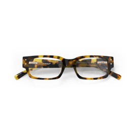 eyebobs Peckerhead Unisex Blue Light Reading Glasses, Tortoise Front and Temples, +1 Diopter